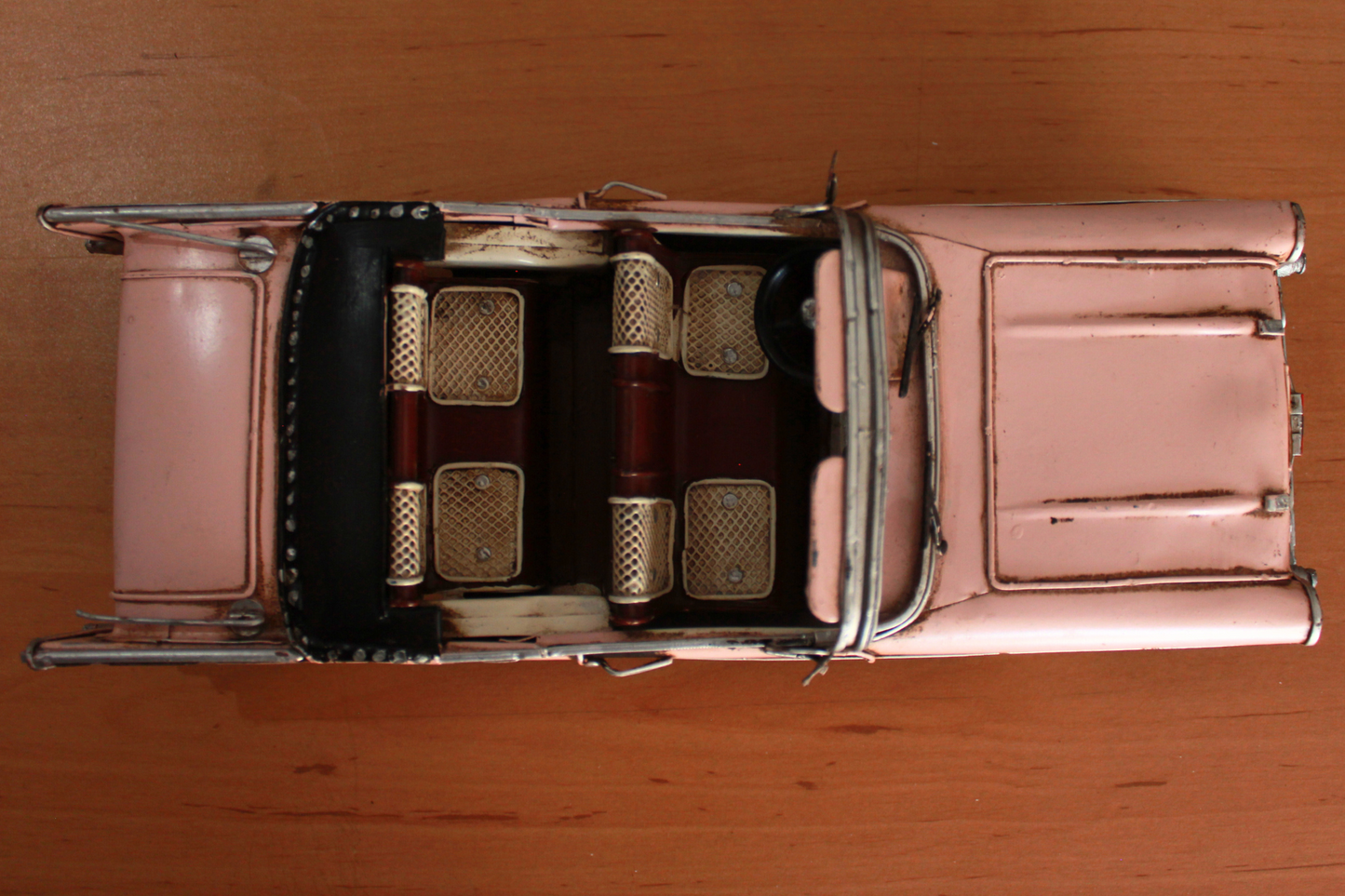 1957 Pink Chevrolet Bel Air Nomad Metal Car Model
