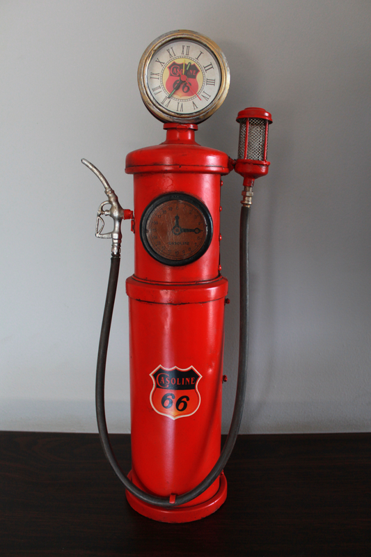 1930 Red Phillips 66 Tokheim 850 With Clock Fire Gas pump Metal Model