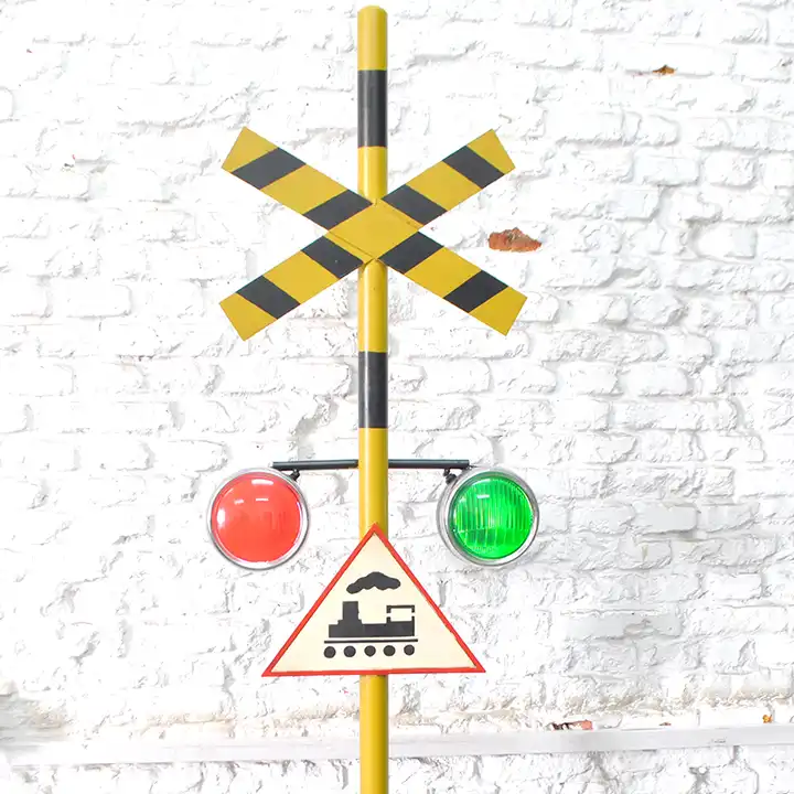 Train Crossing Classic Antique Street Lamp