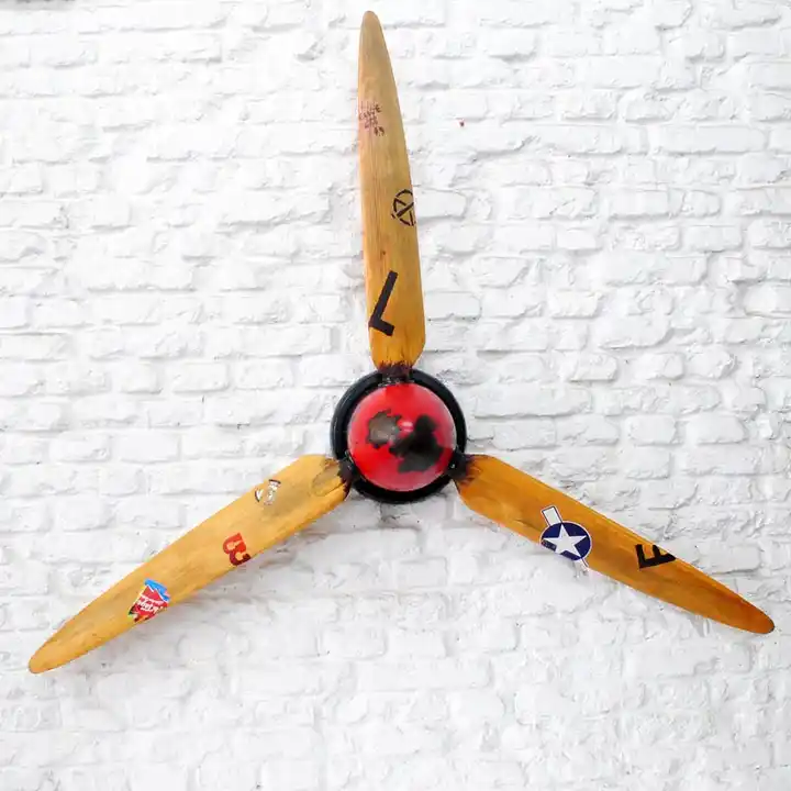 Vintage Red Aeroplane Propeller