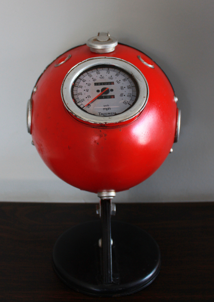 Motorcycle Light With Antique Decorative Clock