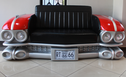 Vintage Chevy Front End Car Couch With Working Lights
